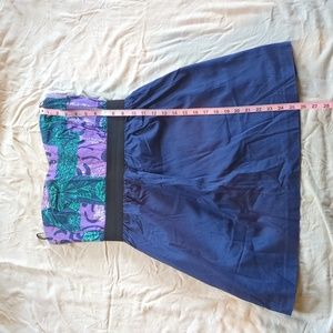 Strapless cotton dress